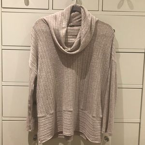 Anthropologie Ribbed Turtleneck Sweater